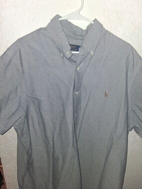Polo by Ralph Lauren Men's Light Blue Button-Down Oxford Shirt